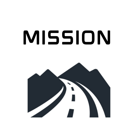 Brand Mission with a mountain road logo